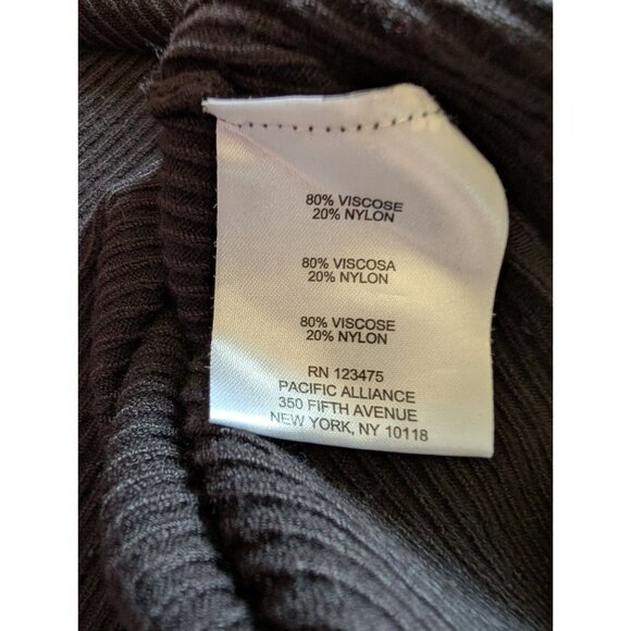 Ellen Tracy Womens Sleeveless Ribbed Knit Top Large Black - Picture 5 of 9